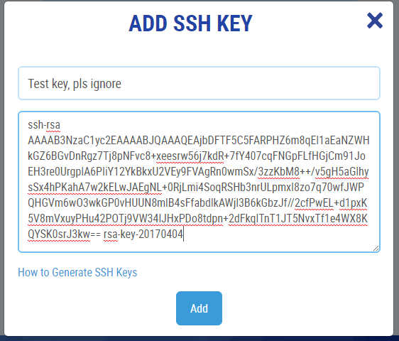What is ssh key